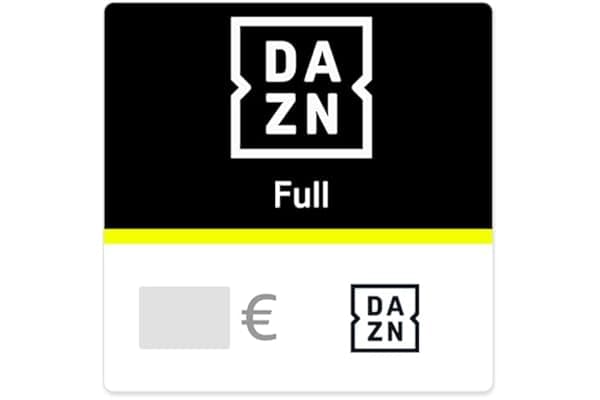 DAZN Carta prepagata digitale FULL - solo per l’Italia – prodotto spedito via e-mail