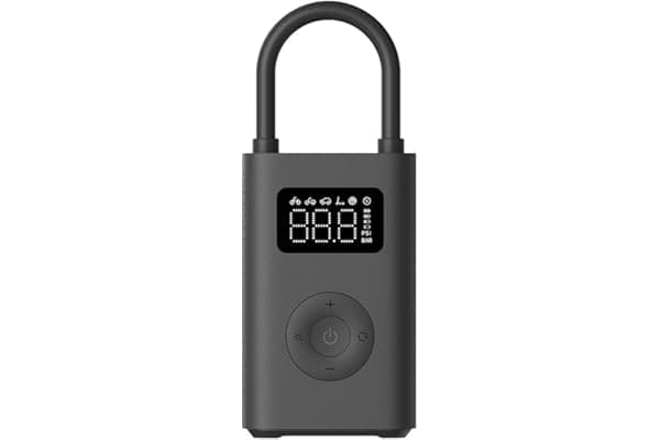 Xiaomi Portable Electric Air Compressor 2, Compressore ad Aria Portatile, Fino a 150 psi, Luce Led Integrata, Porta Type-C, 6 Modalità di Gonfiaggio, Nuovo adattatore valvola dell'aria, Compatto, Nero