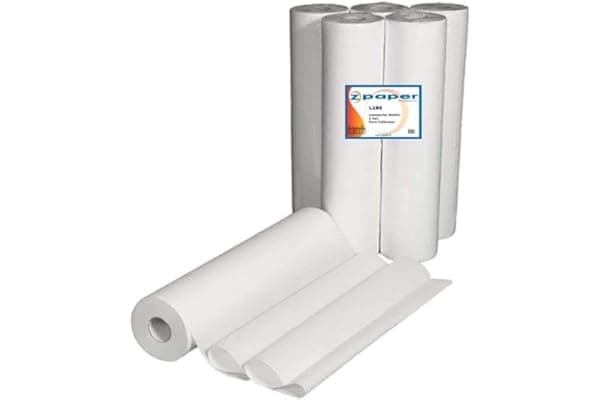 ZPAPER - 𝗢𝗙𝗙𝗘𝗥𝗧𝗔 - 6 Lenzuolini Medici - Rotoli Carta Pura Cellulosa, altezza 60cm, 2 veli, Lenzuolino Medico per estetisti, studi medici, fisioterapisti, SPA