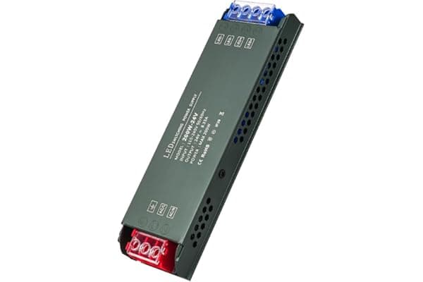 URAQT Trasformatore da 220V a 24V, Alimentatore LED 200W, Ultra Sottile Driver di Tensione Costante, Senza Rumore, per Bassa Tensione Striscia e Lampade LED