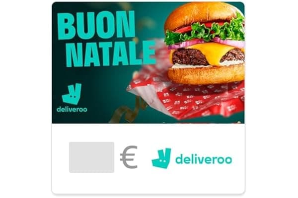 Carta regalo Deliveroo - per l'Italia - via e-mail