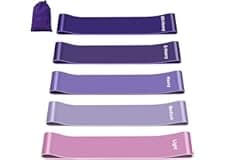 Fokky Elastici Fitness (Set di 5), Bande di Resistenza Fitness con 5 Livelli di Resistenza, Fasce Elastiche Fitness per Crossfit,…