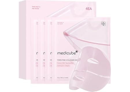 medicube Salmon Dna Pdrn, Maschera In Gel Di Collagene Rosa, Da Notte, Per Una Pelle Luminosa Ed Elastica, Idratante,…