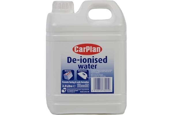 CarPlan Acqua Deionizzata, Adatta a Batterie e Ferri da Stiro a Vapore, Classe di Efficienza Energetica A+++, 2.5 Litri