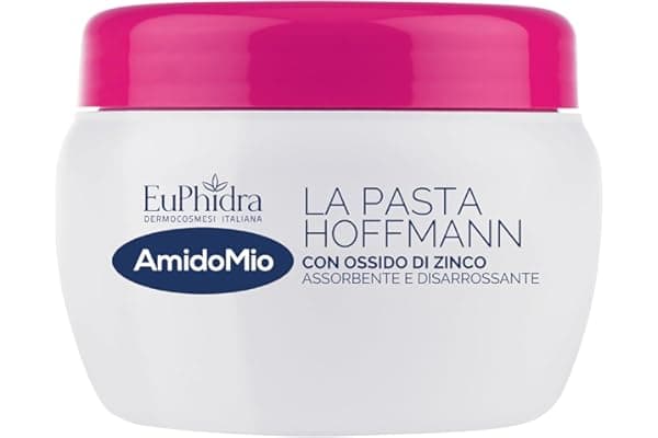 Euphidra - AmidoMio Pasta di Hoffmann, Azione Lenitiva e Protettiva con Olio di Oliva e Ossido di Zinco, Perfetto per Proteggere la Pelle Delicata del Bambino, Vaso 300g