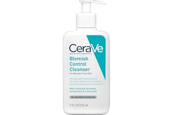 CeraVe Detergente Controllo Imperfezioni, Per Pelle Grassa con Tendenza Acneica, Azione Purificante, Imperfezioni Ridotte, Con Acido Salicilico e Argilla Purificante, 236 ml