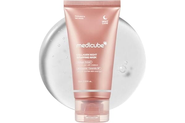 Medicube Collagen Night Wrapping Peel Off Facial Mask - Overnight Sleeping Mask For Elasticity & Hydration Care, Reduces Sagging & Dullness - Collagen Extract For Radiant Skin - Korean Skin Care