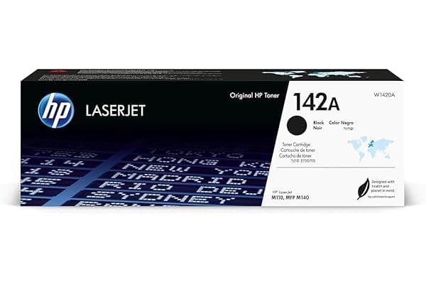 HP 142A Nero, W1420A, Cartuccia Toner Originale da 950 Pagine, Compatibile con le Stampanti LaserJet M110w, M140w e Stampanti LaserJet M110we e M140we