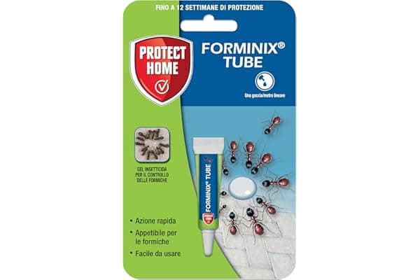 PROTECT HOME Forminix Tubetto, Veleno per Formiche in Gel Pronto Uso. Efficace, Elimina Il Nido in Breve Tempo. Ideale per Ambienti Interni ed Esterni. 4g