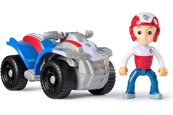 Paw Patrol, quad di Ryder 2025, veicolo giocattolo con action figure da collezione, giocattoli orientati alla sostenibilità per bambini e bambine dai 3 anni in su