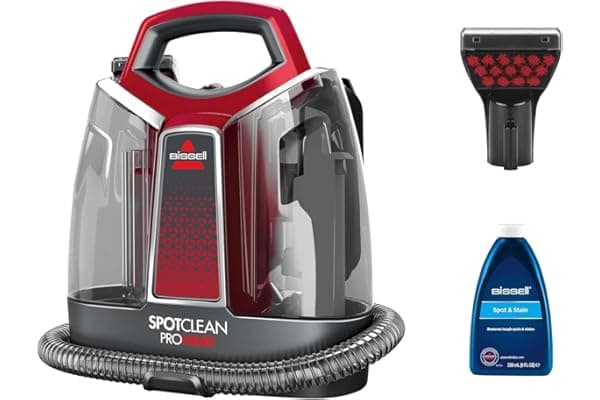 BISSELL SpotClean ProHeat, Lavatappeti, Pulitore Macchie con Tecnologia HeatWave, Lava Tappezzeria per Tappeti, Auto, Pulisci Divani, Moquette, Materassi e Altro, Potente Motore da 330W, 36988