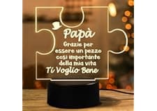 Coldbling Regalo Festa del Papà, Lampada Regali per Papa Natale Compleanno Festa del Papa Idee Regalo Utile Originali Luce…