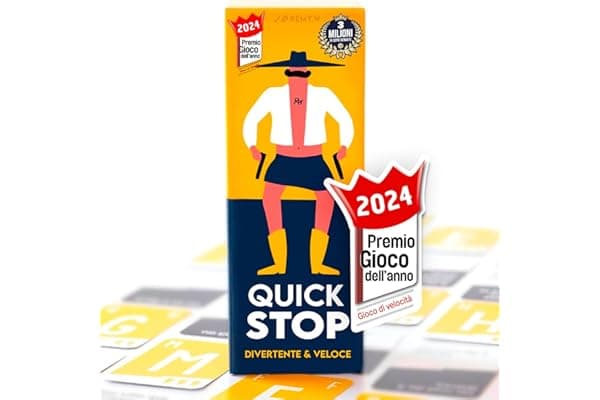 ATM Gaming QUICKSTOP - Gioco di Società per Famiglia ed Amici - Gioco di Carte - Perfetto per Creare Atmosfera - Da 2 a 7 Giocatori - Italiano