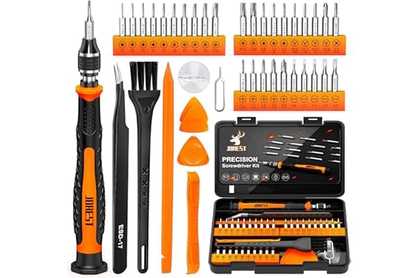 JOREST 40Pcs Set Cacciaviti Precisione, Kit Professionali con Torx T1 T2 T3 T4 T5, TR6 T7 T8 T9 T10 T15, Triwing Y00, Stella P2/5, -1.0/2.0, etc, per Switch, PS4, Xbox, PC, Laptop, Occhiali, Orologio