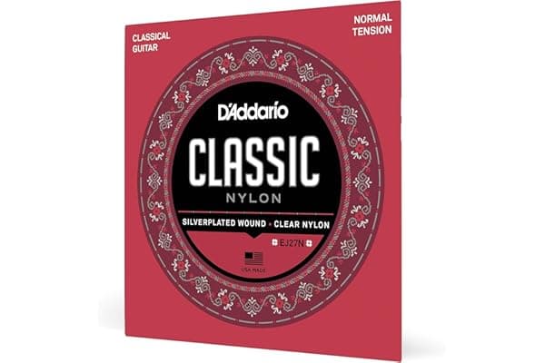 D'Addario Corde Per Chitarra - Corde Per Chitarra Classica In Nylon - Corde Per Chitarra Classica - Nylon Trasparente Per Studenti - Normal Tension - 1-Pack