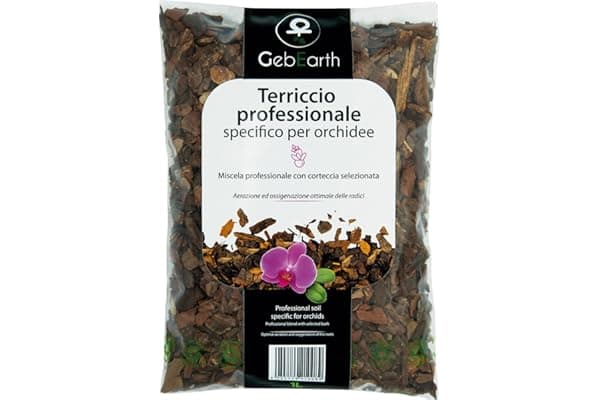 GebEarth® - Terriccio per Orchidee, Substrato per Orchidee da 1 Litro【 Terriccio Professionale per tutte le Orchidee 】